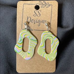Polymer clay earrings